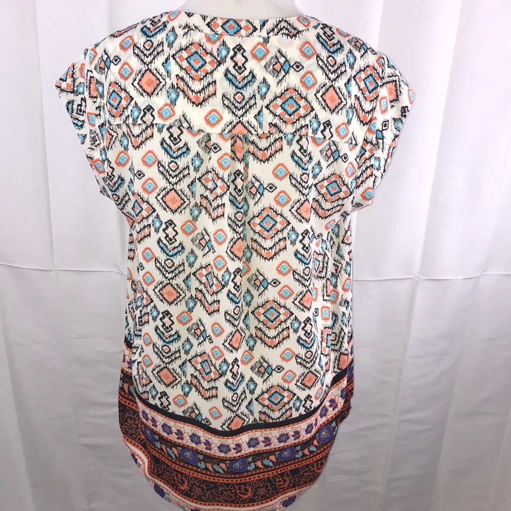 Multicolored Button Down Top. - image 5